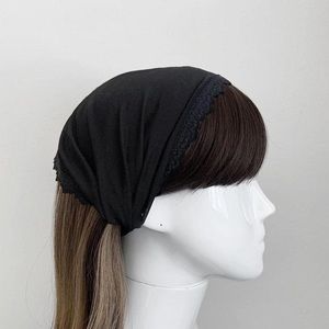 Black Mesh and Lace Headband